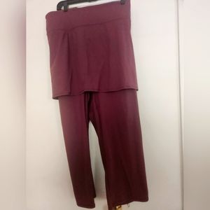 Burgundy leggings with skirt- size 6X